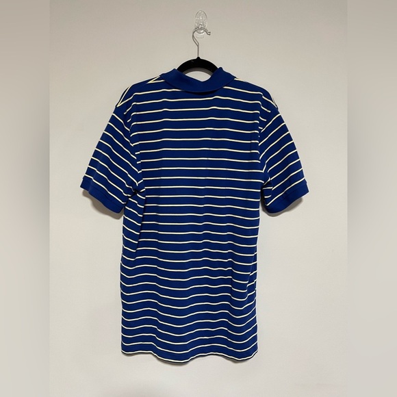 Brooks Brothers Slim Fit Blue/Yellow Striped Cotton Performance Polo Size XL - Picture 2 of 7